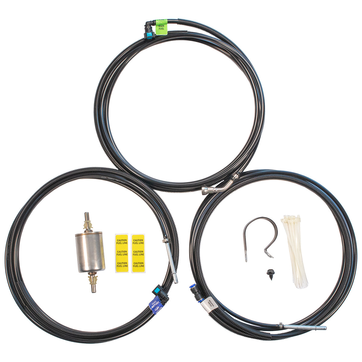 1997-03 Pontiac Grand Prix Chevrolet Impala 3.8L ONLY Nylon Fuel Line Replacement Kit Main from FIlter Forward Return Vapor Tank to Engine