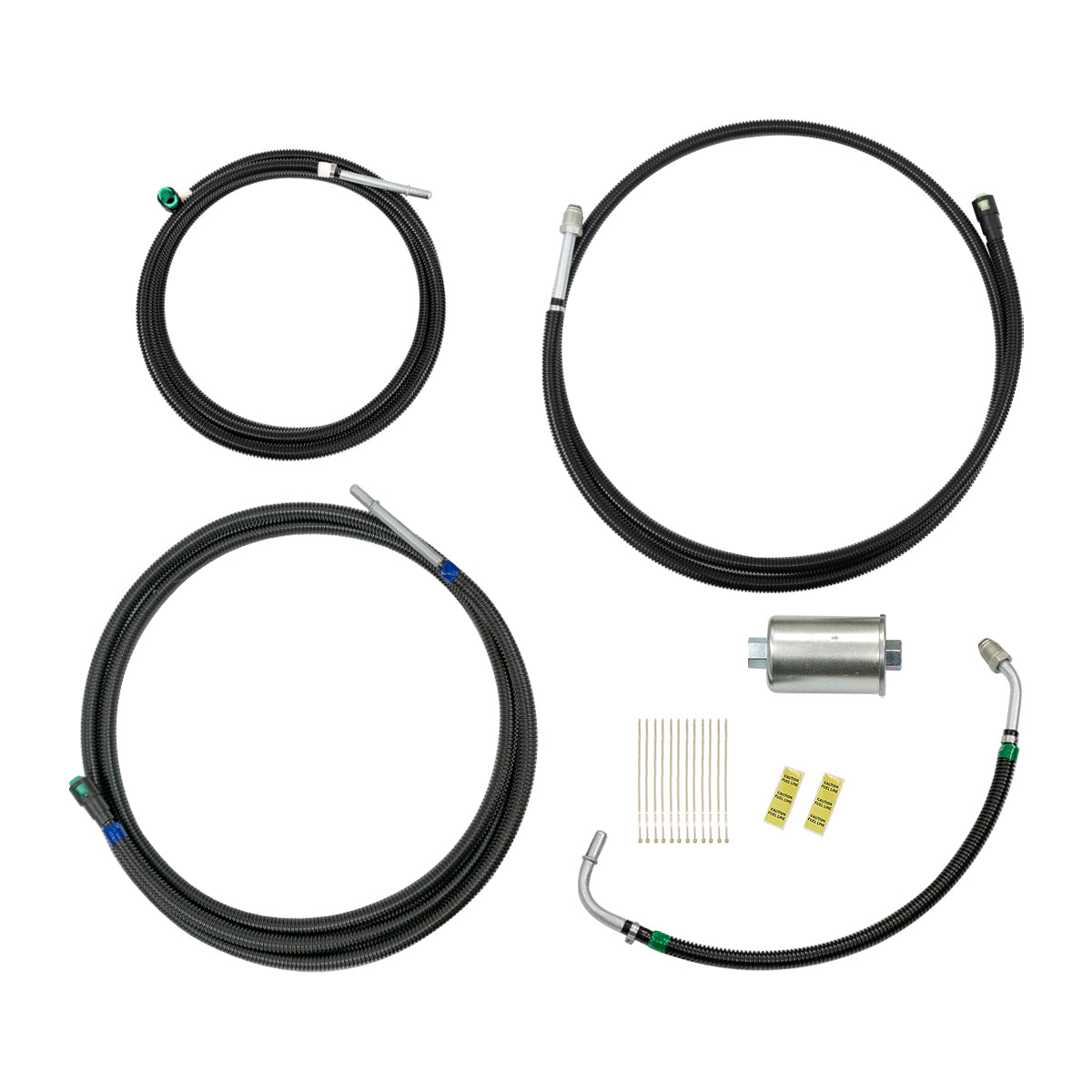2000-04 Chevrolet GMC Suburban Avalanche Yukon EX Escalade XL, 2WD & 4WD, 5.3L, Filter on Frame, Complete Nylon Fuel Line Kit