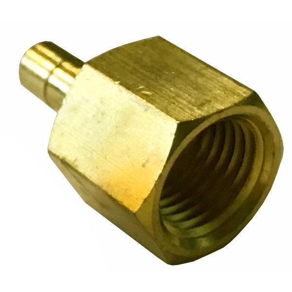 8mm Black Nylon Plastic Fuel Injection tube to 5/16" Fuel Injection Brass Female Fitting 1pc