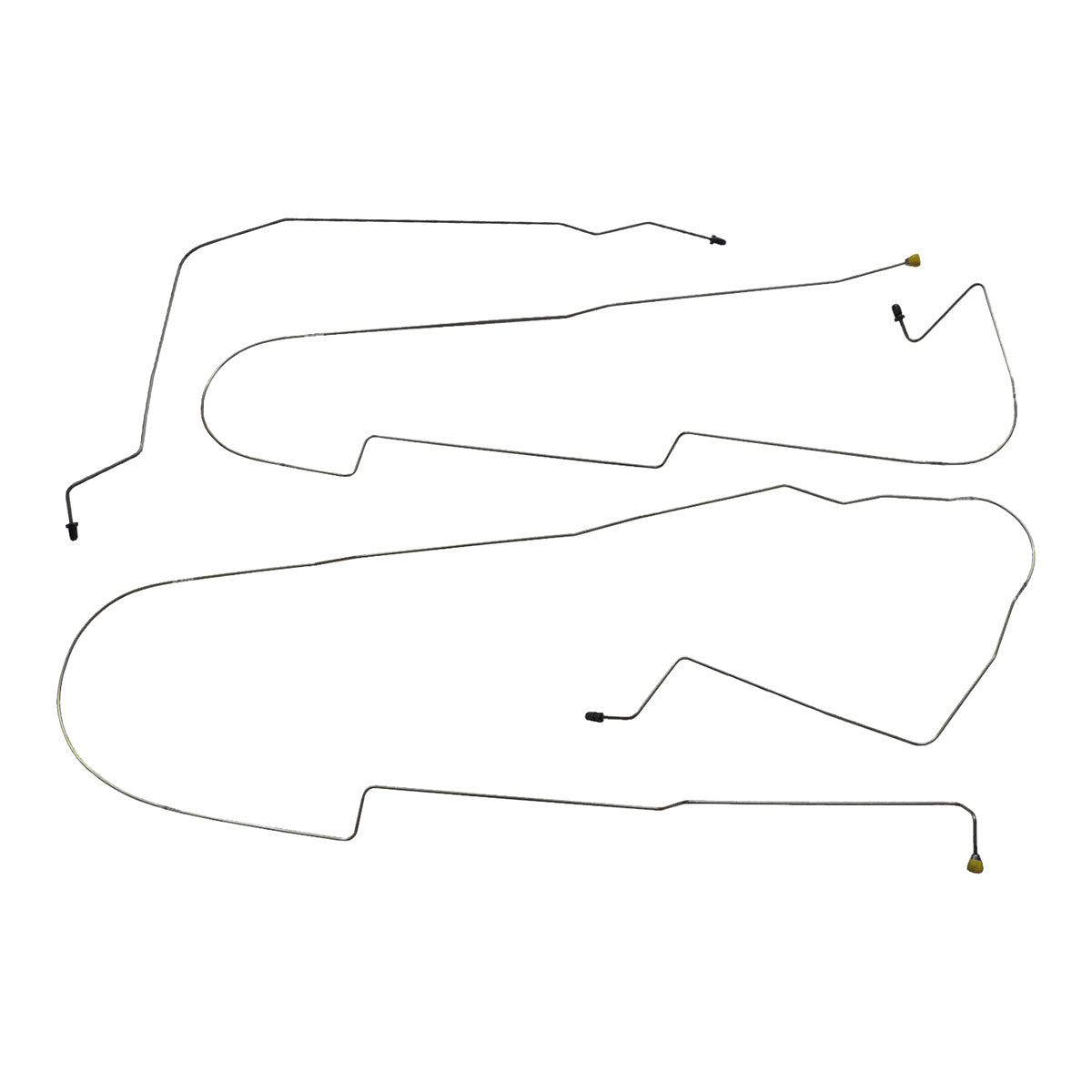 2000-03 Oldsmobile Aurora Four-Wheel Disc w/ABS Mid Brake Line Kit 5pc, OE Steel