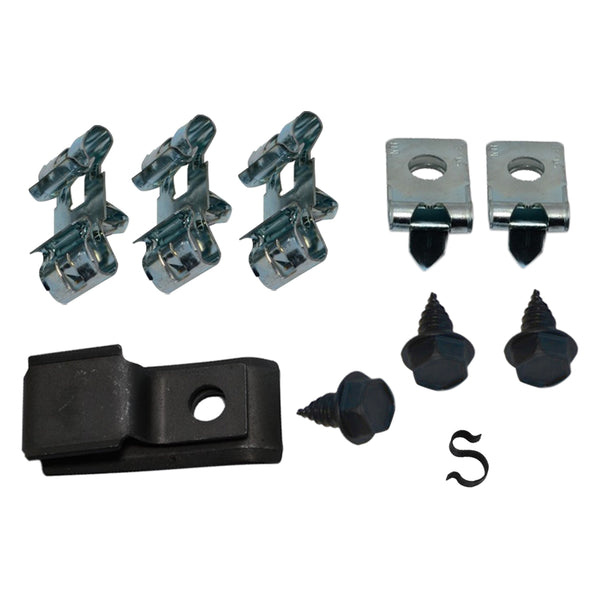 1968-69 GM Olds Cutlass 442 A-Body Fuel Line Clip Kit 3/8" - No Fuel Return Line 9pc