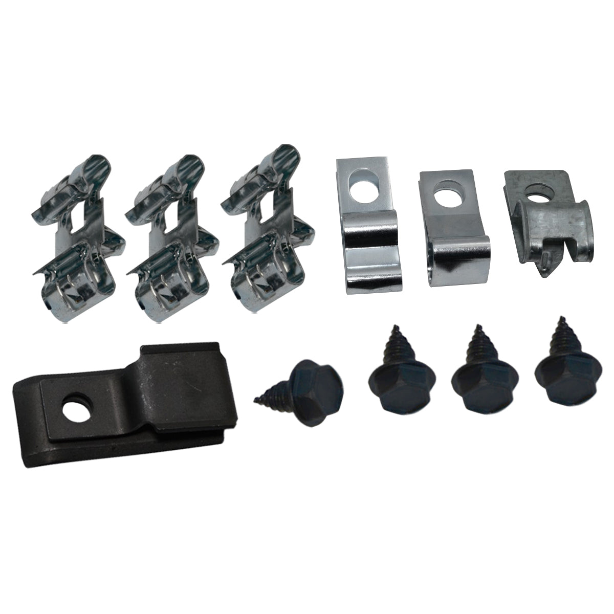 1968-69 GM Olds Cutlass 442 A-Body Fuel Line Clip Kit 3/8" - With Fuel Return Line 11pc