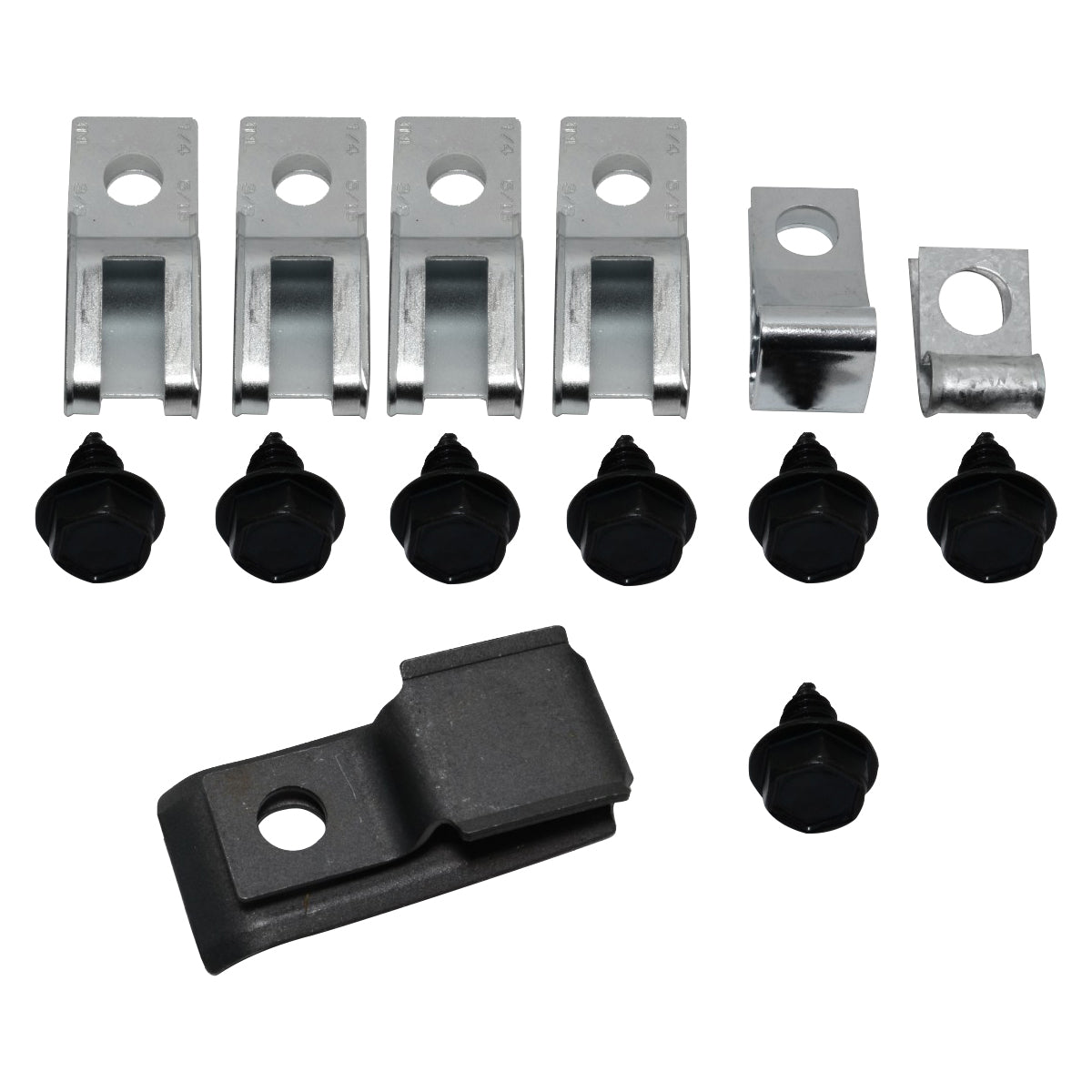 1971-72 GM Olds Cutlass 442 A-Body Fuel Line Clip Kit Fuel With Vapor & Return Fuel Line 14pc