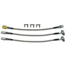 1969-72 Oldsmobile Cutlass Disc Brakes Stainless Braided Brake Hose Kit 3pc