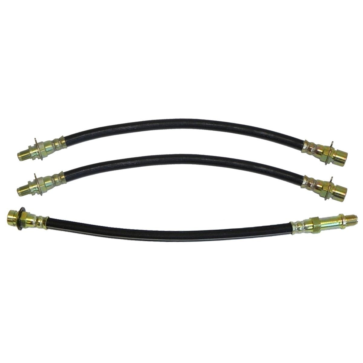 1941-49 Buick Full Size Front Drum / Rear Drum 3 hose Kit. This is for cars with factory drum brakes. 3pc