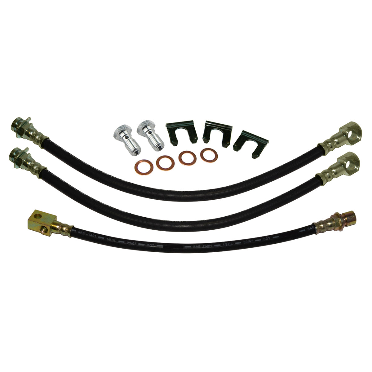 1974-78 Chevrolet Camaro Pontiac Firebird, 1976-78 El Camino Monte Carlo 1975-78 GM X-Body Rubber Brake Hose Kit 12pc