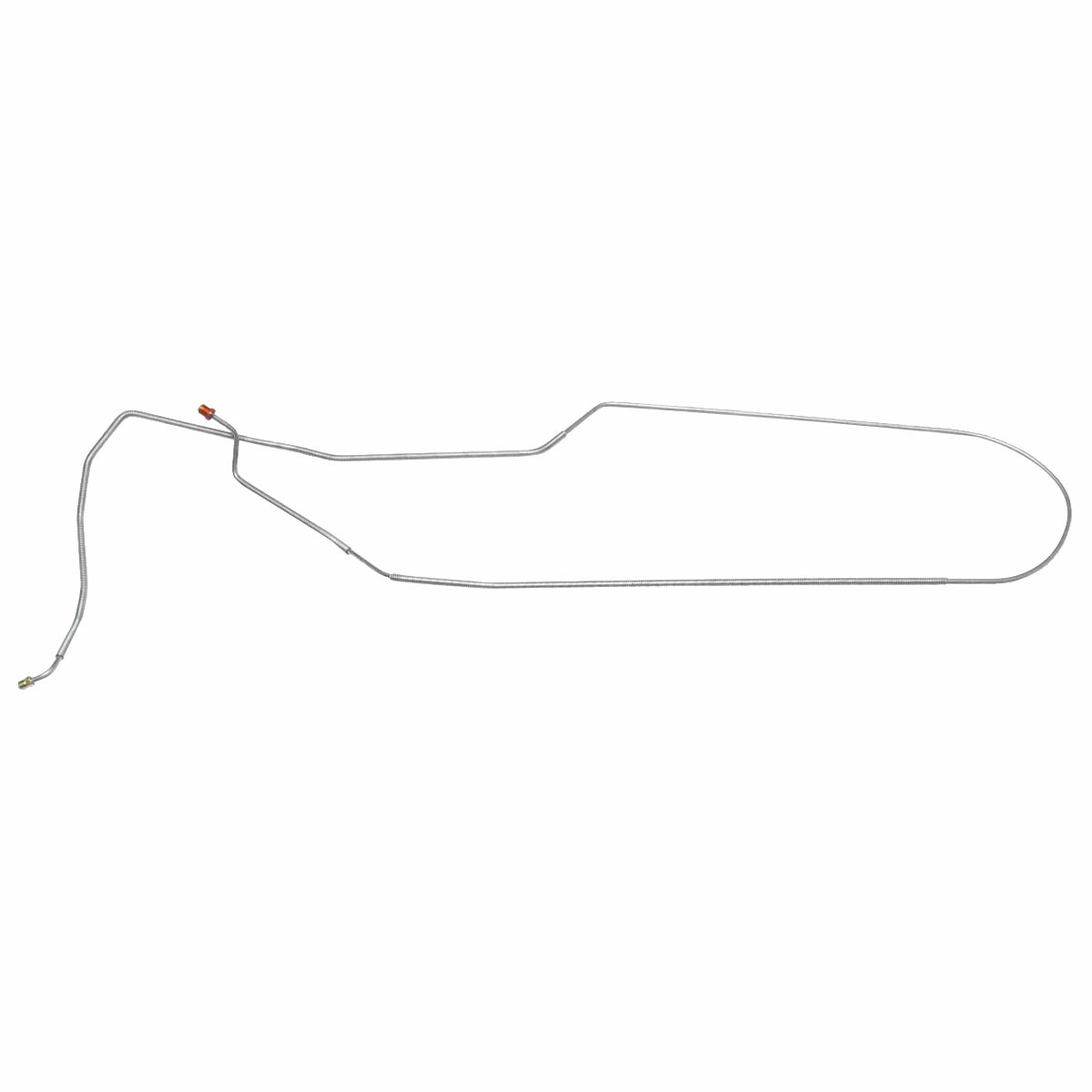 1969 Oldsmobile Cutlass Convertible 1/4" Front to Rear Brake Line 1pc, OE Steel