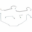 1970 Oldsmobile Cutlass 442 F85 Manual Disc Front Brake Line Kit 5pc, OE Steel