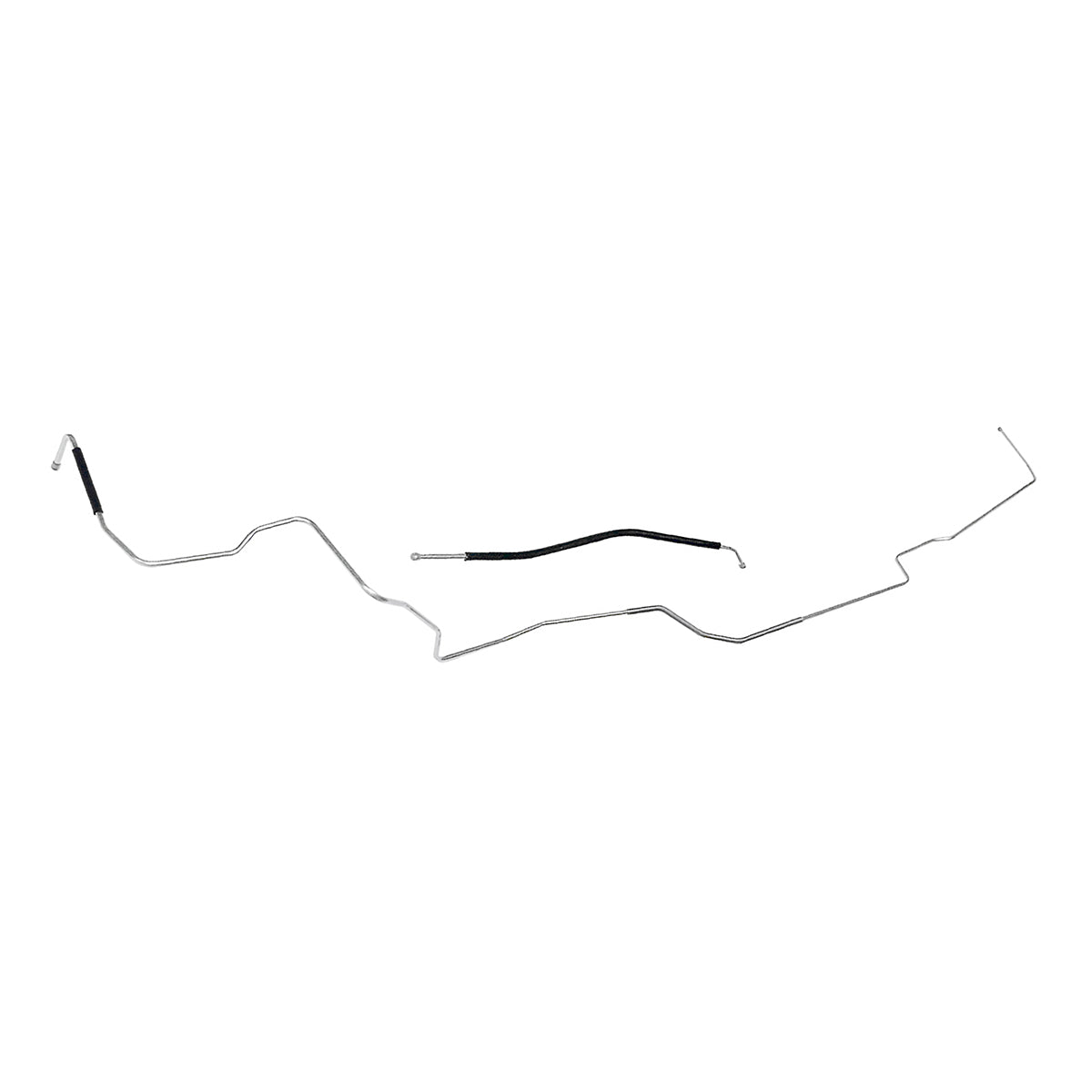 1968-69 Oldsmobile Cutlass 442 F85 Hardtop (PS Routing) 3/8" Main Fuel Lines 2pc, OE Steel