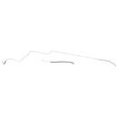 1968-69 Oldsmobile Cutlass 442 Convertible (PS Routing) 3/8" Main Fuel Lines 2pc, OE Steel