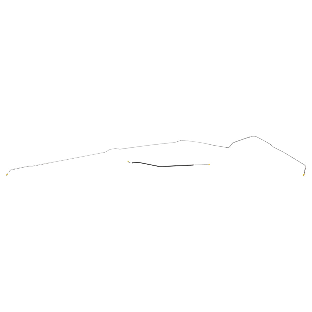 1968-69 Oldsmobile Cutlass 442 F85 Convertible (PS Routing) 1/4" Fuel Return Lines 2pc, OE Steel