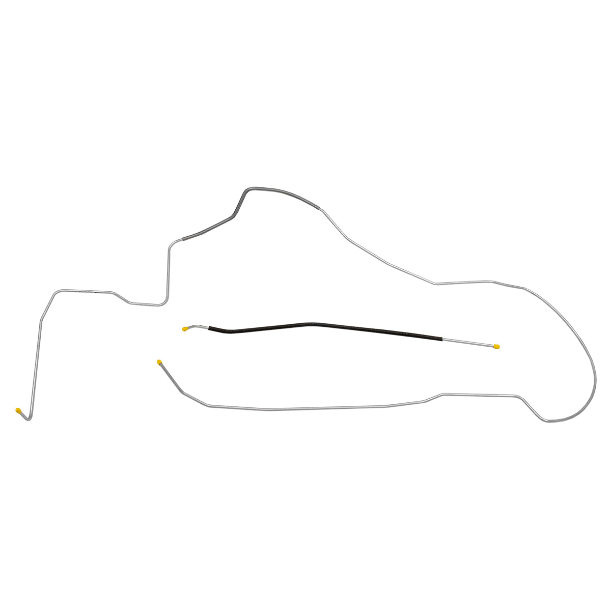1970 Oldsmobile Cutlass 442 F85 Hardtop (PS Routing) 1/4" Fuel Return Lines 2pc, OE Steel