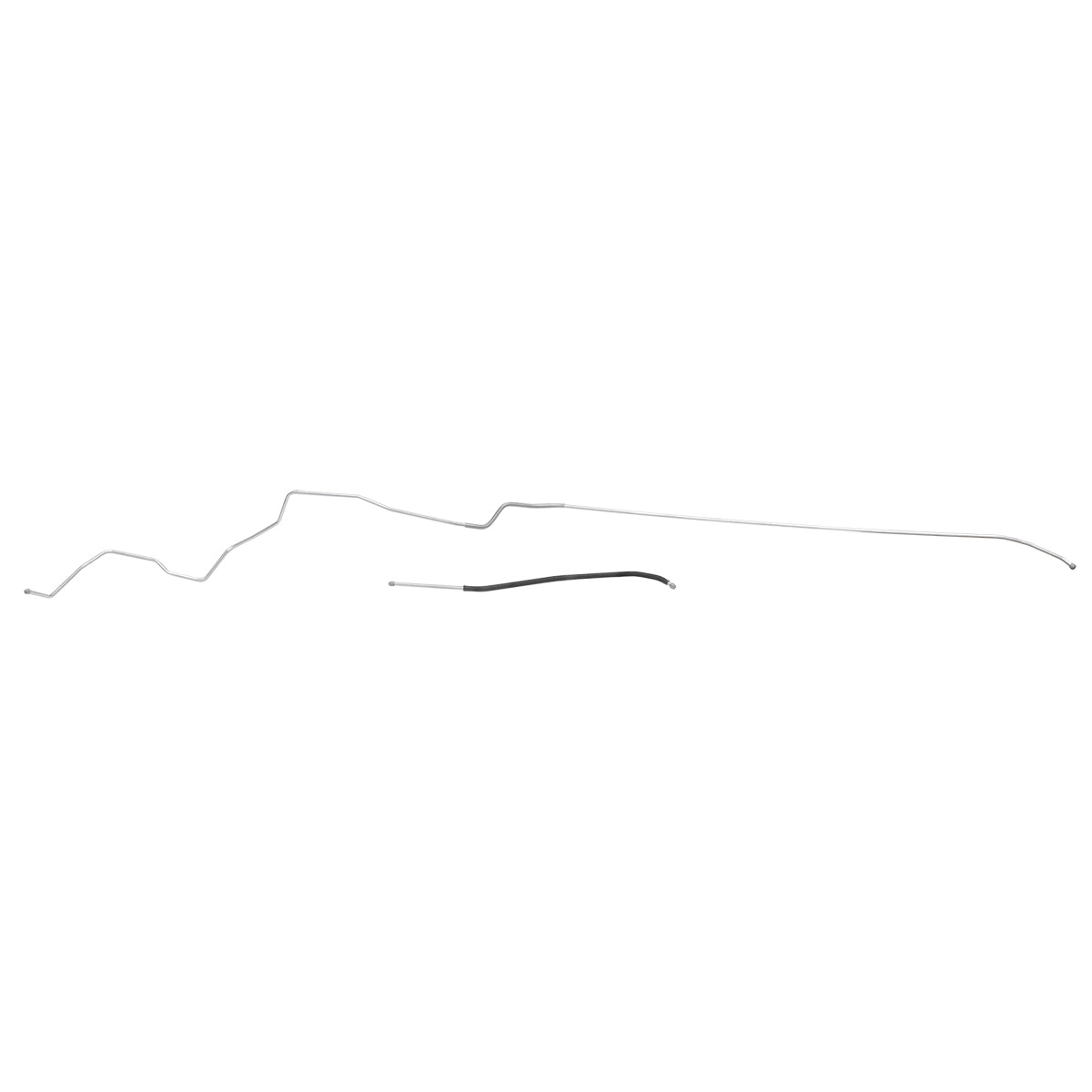1971-72 Oldsmobile Cutlass 442 F85 Convertible (PS Routing) 3/8" Main Fuel Lines 2pc, OE Steel