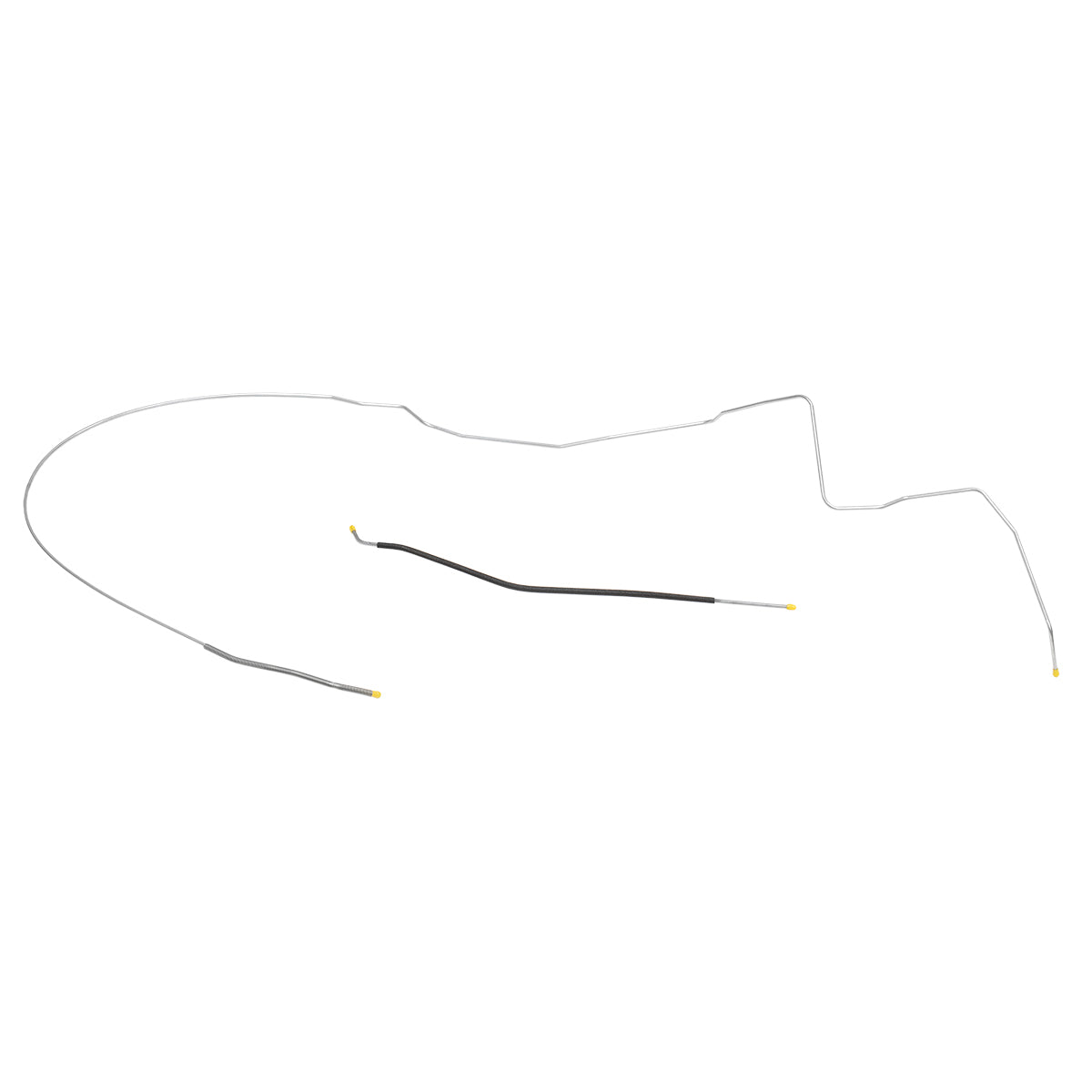 1971-72 Oldsmobile Cutlass 442 F85 Convertible (PS Routing) 1/4" Fuel Return Lines 2pc, OE Steel