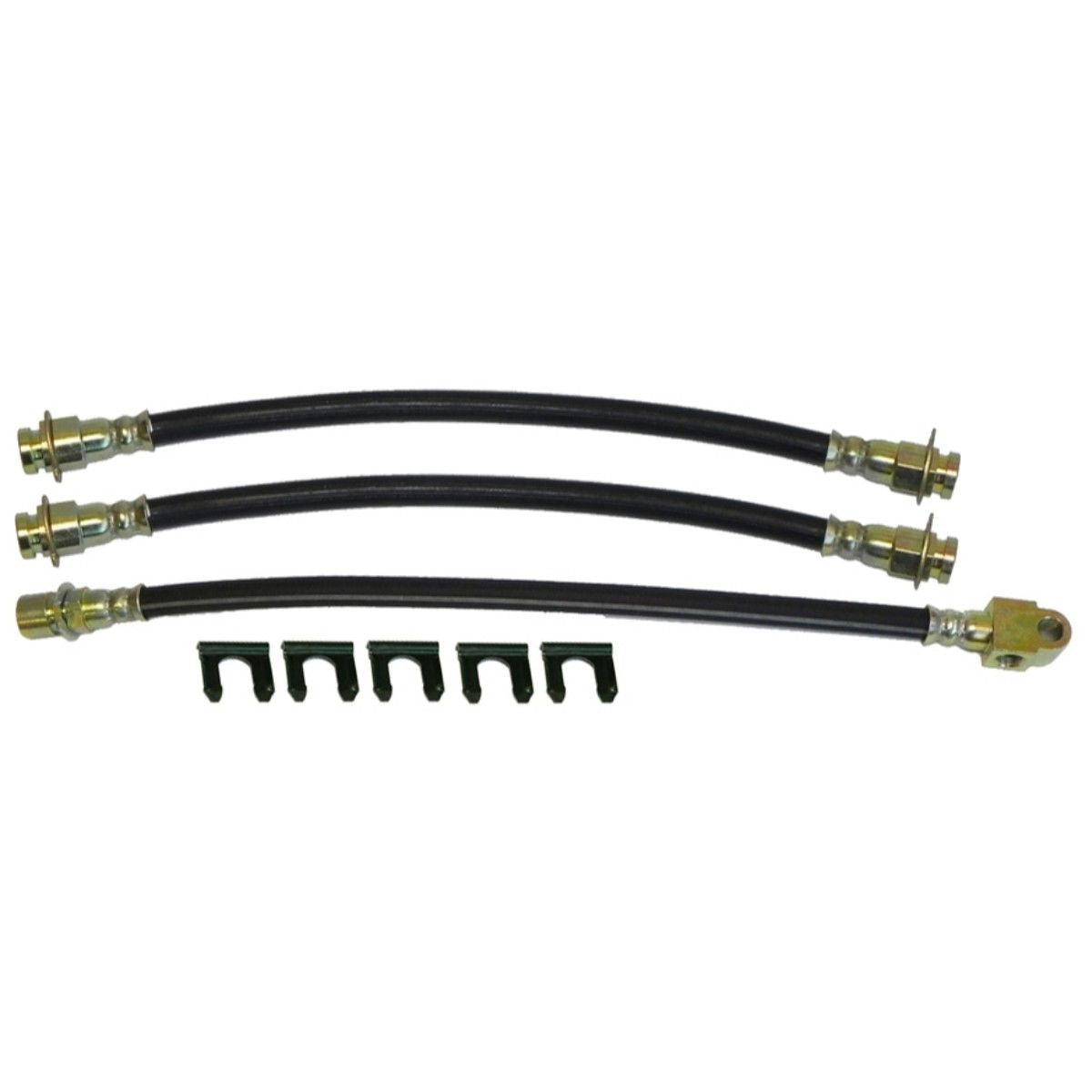 1969-72 GM A-body Chevelle Elcamino Front Drum / Rear Drum 3 Hose Kit 8pc OE