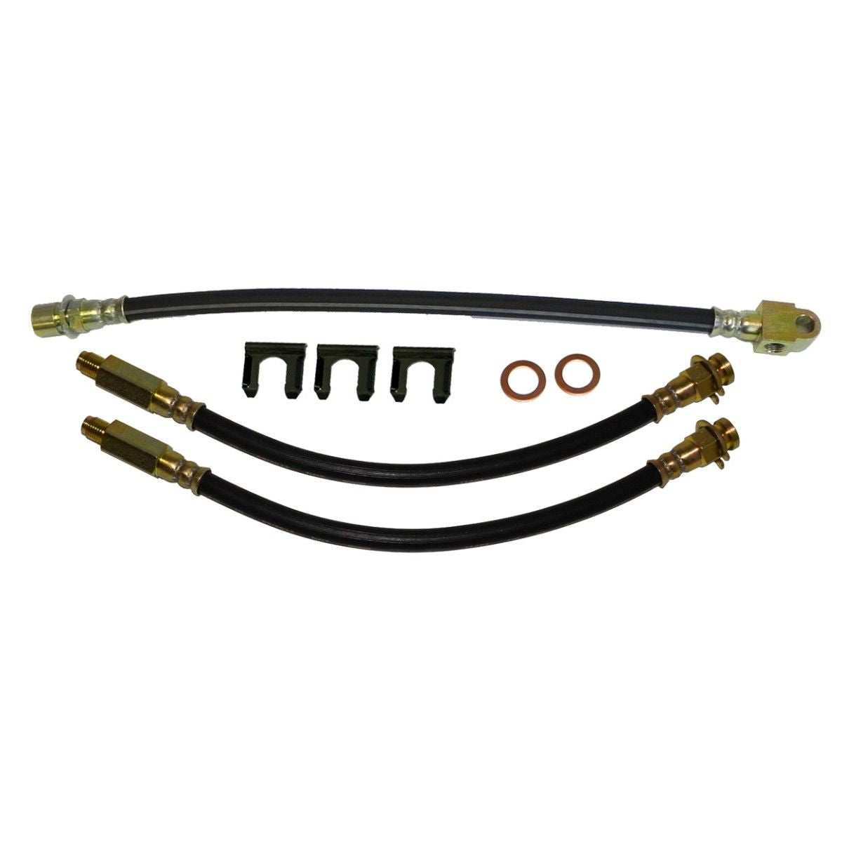 1969-74 GM X-body Nova, 71-74 Ventura, 73-74 Apollo / Omega Front Drum 3 hose Kit  8pc
