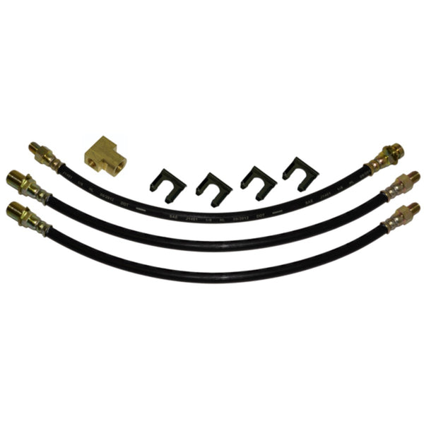 1951-56 Chevrolet 3100 1/2 Ton Front Drum  Rear Drum 3 hose Kit. Drum brakes. 8pc