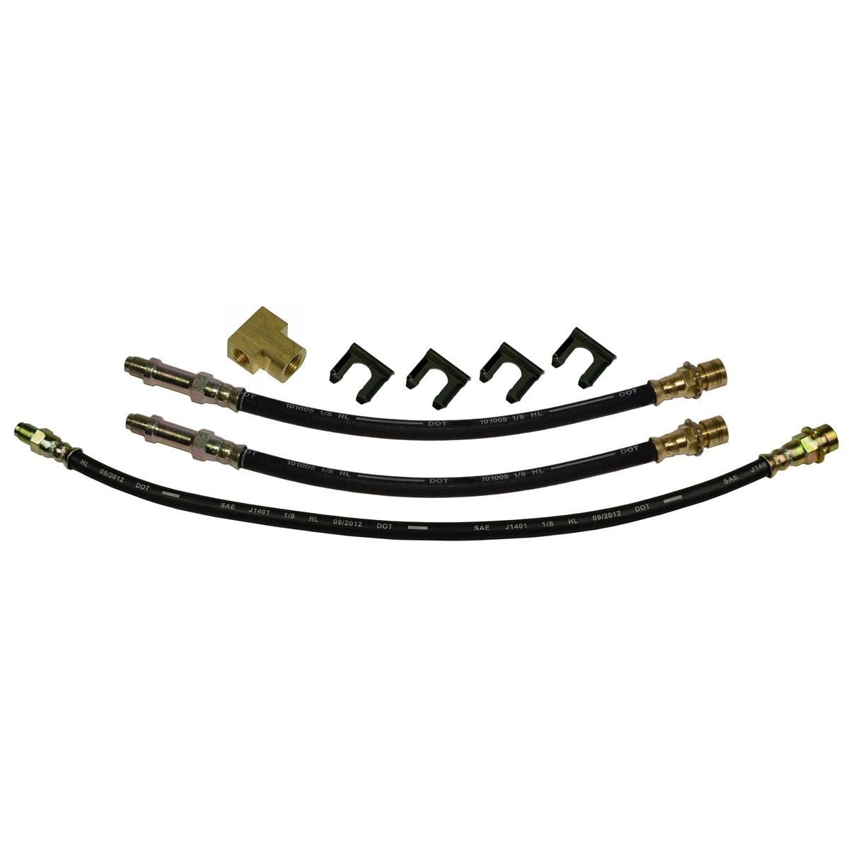1960-66 Chevrolet / GMC Truck C30, 3300 / 1 Ton - Front Drum / Rear Drum 3 hose Kit. Drum brakes. 8pc