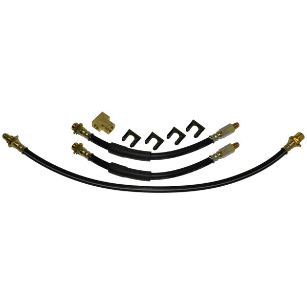 1967-70 Chevrolet GMC Truck 2wd 1/2 & 3/4 Ton Coil Rear Drum Brakes 3pc Rubber Brake Hose Kit