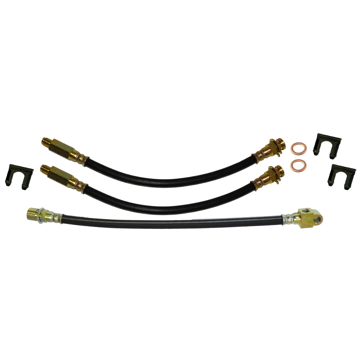 1968-69 GM F-body Firebird - Front Drum / Rear Drum 3 hose Kit.8pc