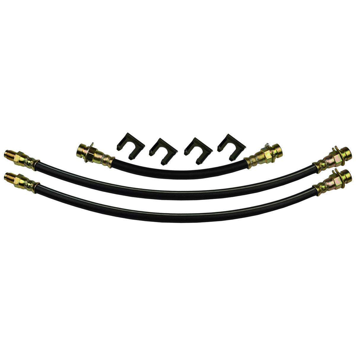 1939-41 Ford Truck, 1/2, 3/4 Ton - Front Drum & Rear Drum 3 hose Kit. 6pc