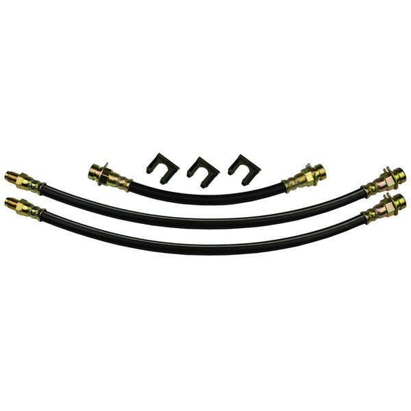 1939-48 Ford Passenger Car - Front Drum Brake Rear Drum 3 hose Kit. 7pc