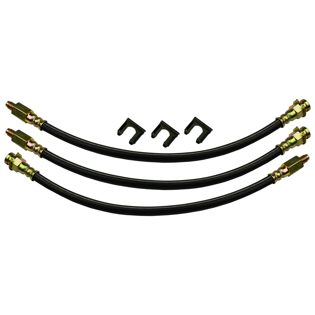 1960-64 Mercury Comet - Front Drum Brakes Rear Drum Hose Kit. Stock Rubber hoses. 6 pc