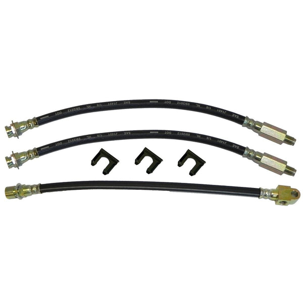 1969-70 Chevrolet, Impala, Caprice, Bel Air - Front Drum / Rear Drum 3 hose Kit. This is for cars with factory drum brakes. 6pc