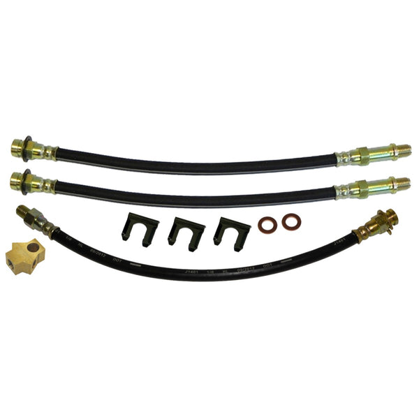 1966-69 Mopar A-Body 10" Drum Brake 3 Hose Kit 9pc