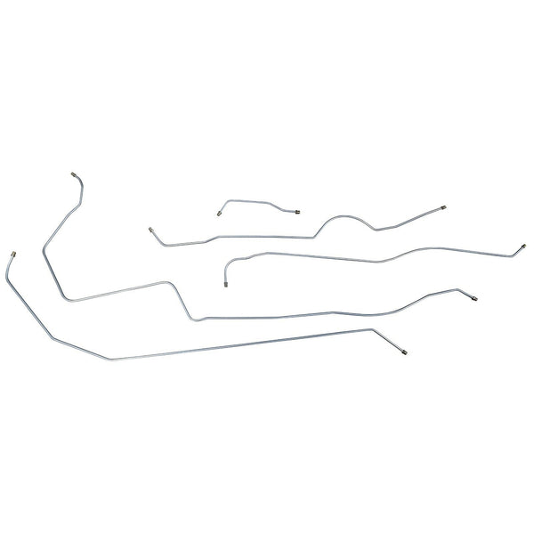 1937 Oldsmobile F-37 Complete Drum Brake Line Kit, 5pc OE Steel