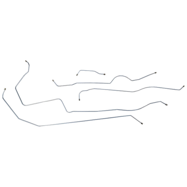 1939 Oldsmobile F-39 Standard/Special/Deluxe 115" WB Drum Brake Line Kit 5pc, OE Steel