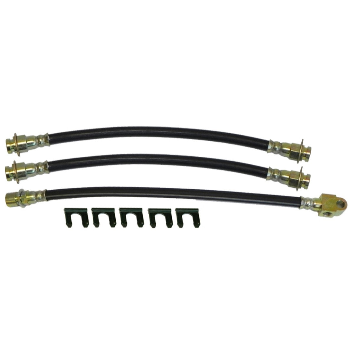 1969-72 Pontiac GTO LeMans 3pc Rubber Brake Hose Kit Drum Brakes 8pc
