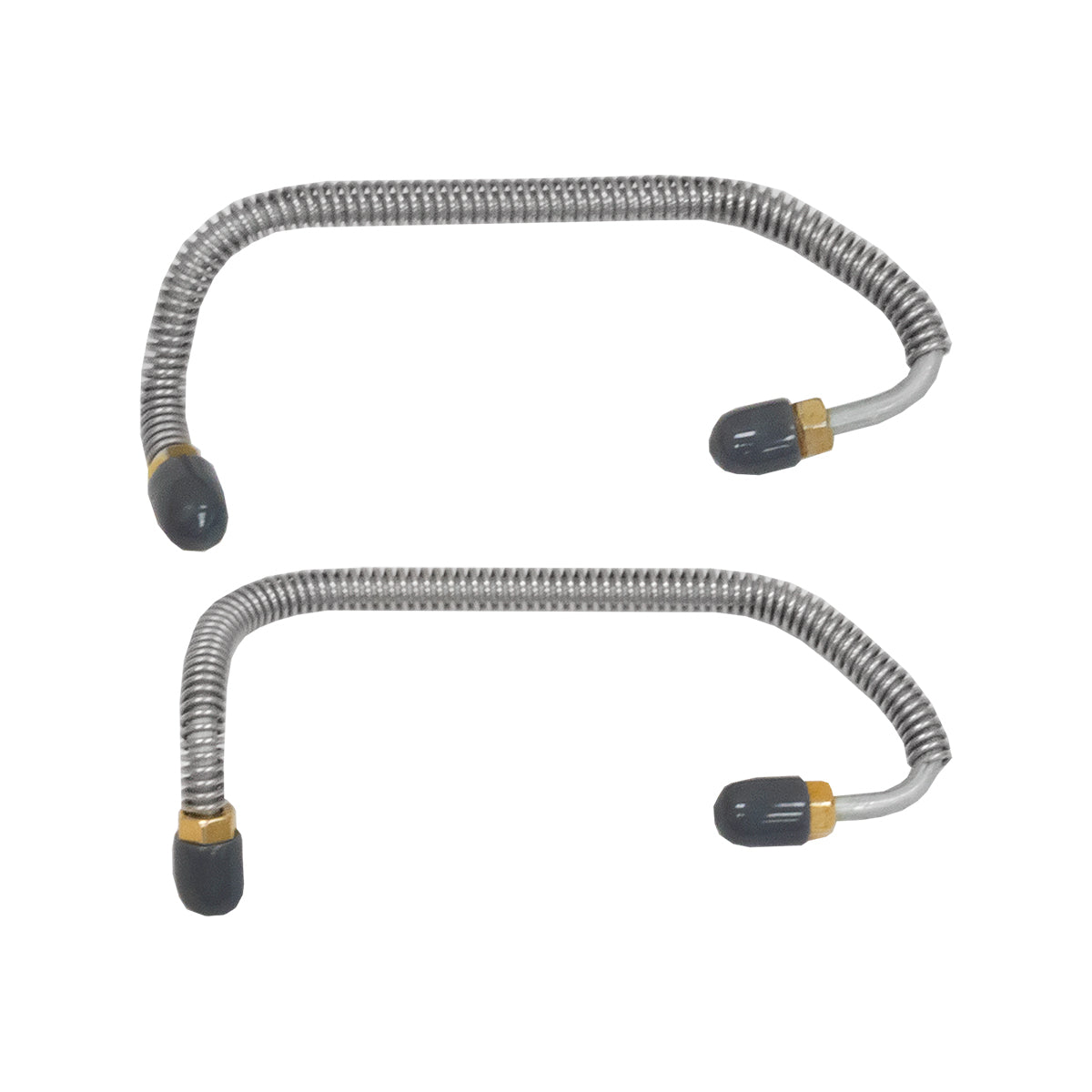 1967-72 Plymouth Barracuda Valiant 3/16" Disc Caliper Lines 2pc, OE Steel