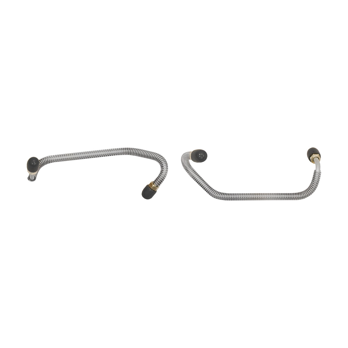 1971-72 Plymouth Barracuda Valiant 3/16" Disc Caliper Lines 2pc, OE Steel