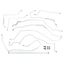 1999-05 Pontiac Grand Am SE Front Disc Rear Drum or Four-Wheel Disc, w/ABS (Side of ABS) Complete Brake Line Kit 7pc, OE Steel