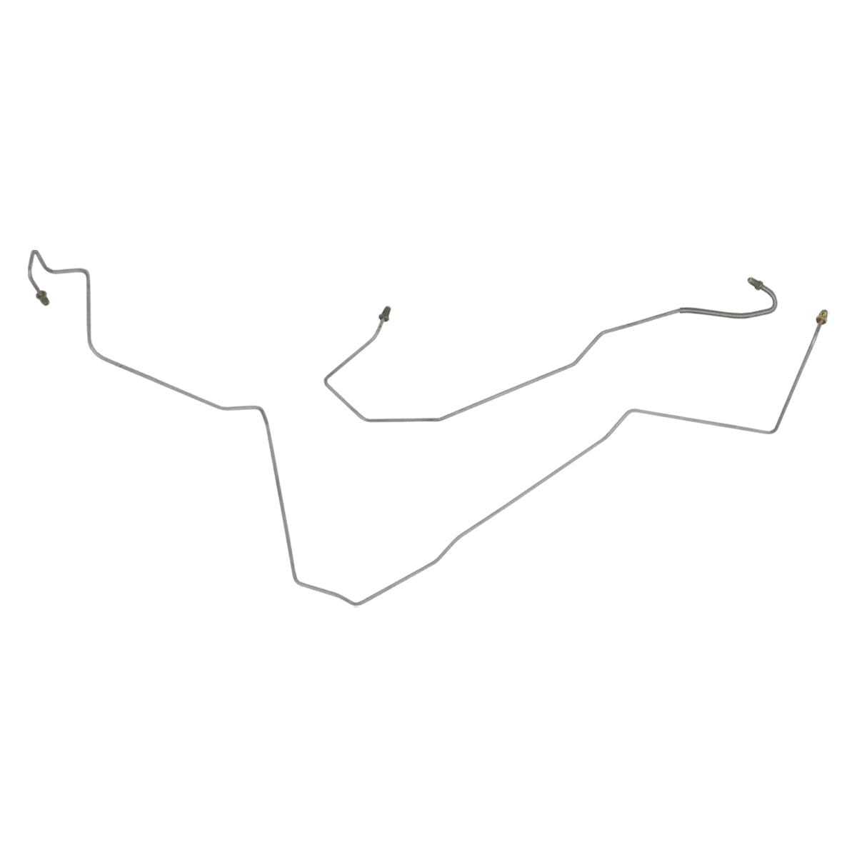 1999-05 Pontiac Grand Am SE Front Disc/Rear Drum w/ABS (Side of ABS) 3/16" Right & Left Front Brake Lines 2pc OE Steel