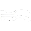 1999-00 Pontiac Grand Am GT/SE Front Disc/Rear Drum w/ABS (Side of ABS) F to R Brake Lines 3pc, OE Steel