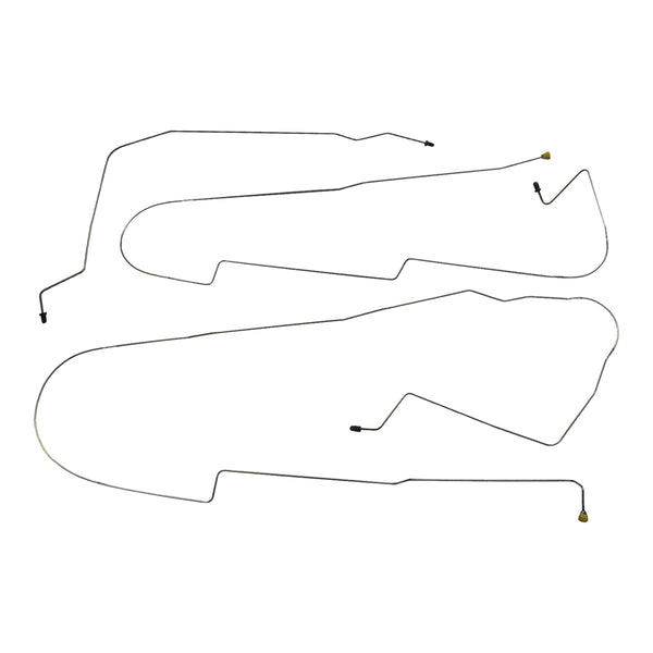 2000-05 Pontiac Bonneville Four-Wheel Disc w/ABS Mid Chassis Brake Line Kit 5pc, OE Steel