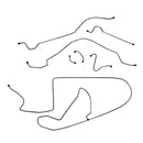 1963-64 Pontiac Bonneville (Front of Crossmember Routing) Manual Drum Brake Line Kit 7pc OE Steel