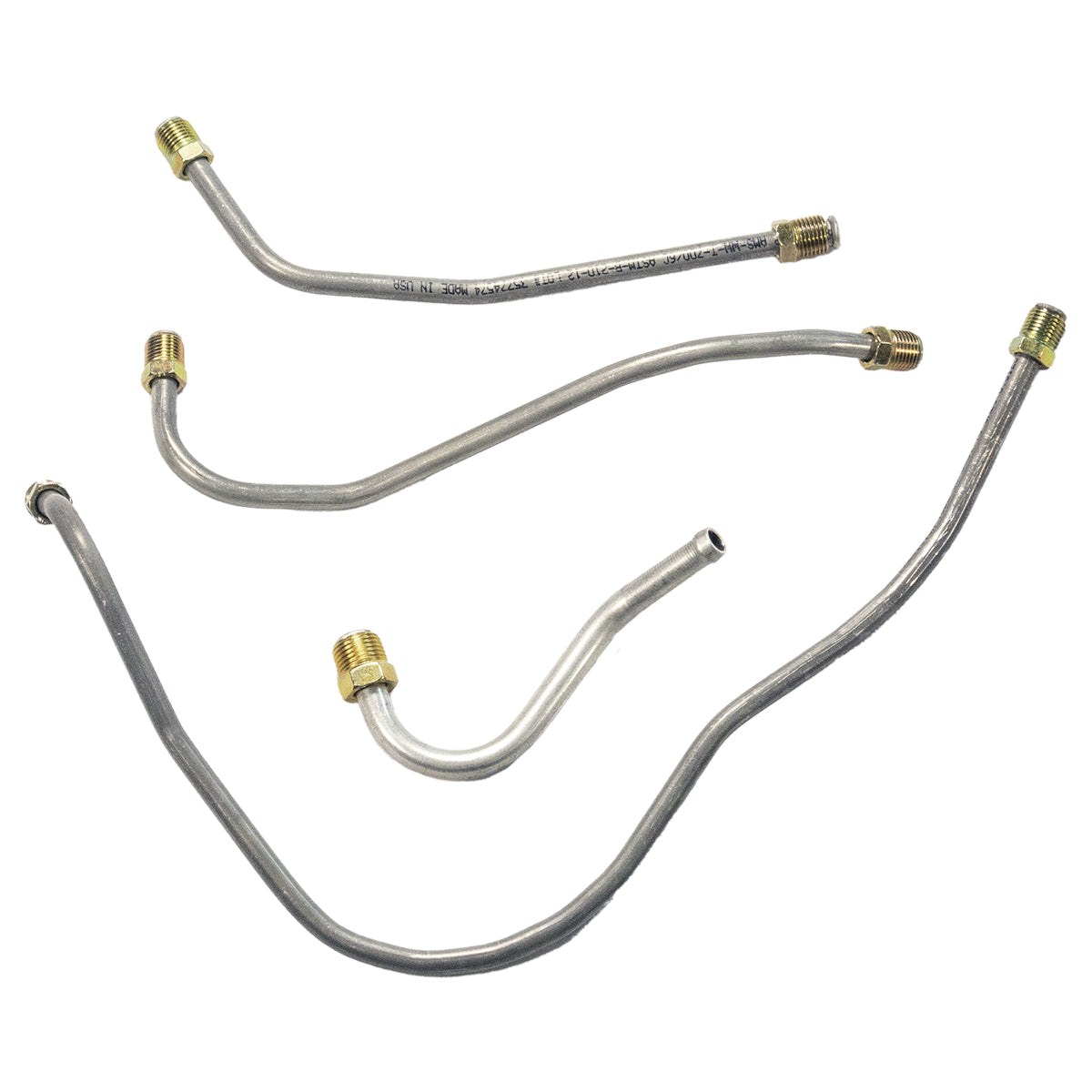 1961-62 Pontiac Catalina 120" WB 5/16", 3/8" Tri-Power Lines 4pc, Aluminum