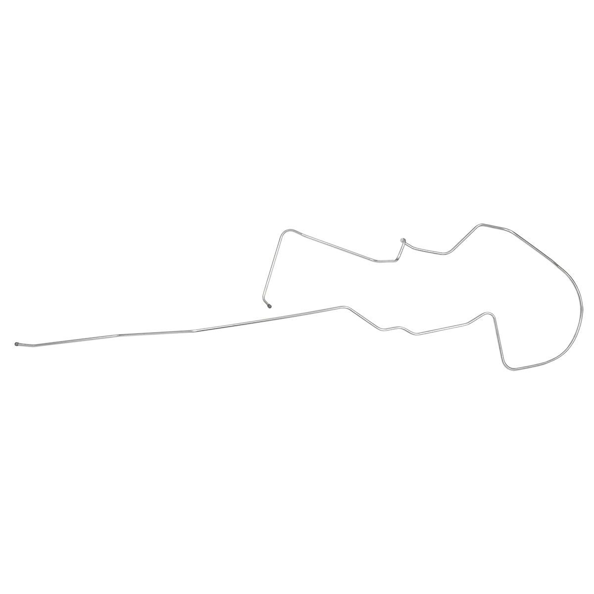 1972 Plymouth Cuda 1/4" Fuel Return Line 1pc, OE Steel