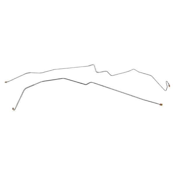 1967 Pontiac Firebird 1/4" Front to Rear Power Brake Lines 2pc, OE Steel