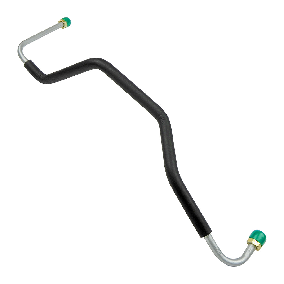 1977-79 Pontiac Firebird TA 400CID 4bbl 3/8" Pump to Carb Line With Black Insulation 1pc, OE Steel