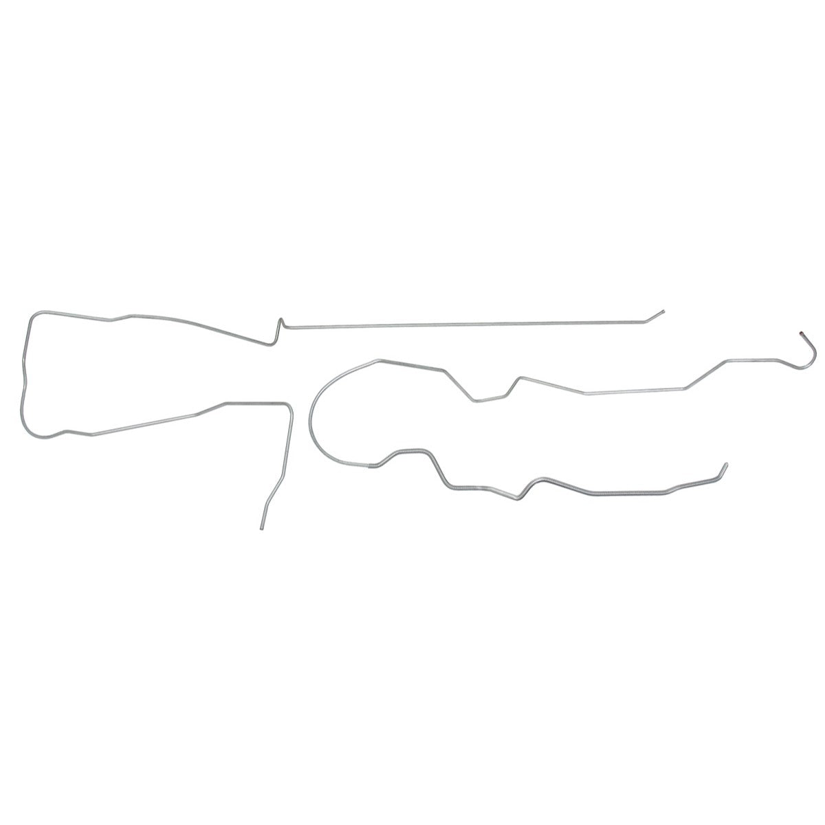 1975-77 Pontiac Firebird TA Pontiac 400CID (PS Routing) Tank to Pump 1/4" Fuel Return Lines 3pc, OE Steel