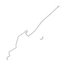 1998-02 Pontiac Firebird/TA 5.7 V8/3.8L V6 Main Fuel Lines 2pc, OE Steel