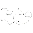 2004-08 Pontiac Grand Prix Four-Wheel Disc w/ABS Front Brake Line Kit (w/Flex) 4pc, OE Steel