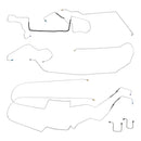 2005-10 Pontiac G6 Four-Wheel Disc w/ABS Complete Brake Line Kit (w/Flex) 8pc, OE Steel