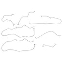 1988-1989 Pontiac Grand Prix 2 Door Coupe, 4 Wheel Power Disc Non-ABS, Brake Line Kit - 6pc - OE Steel