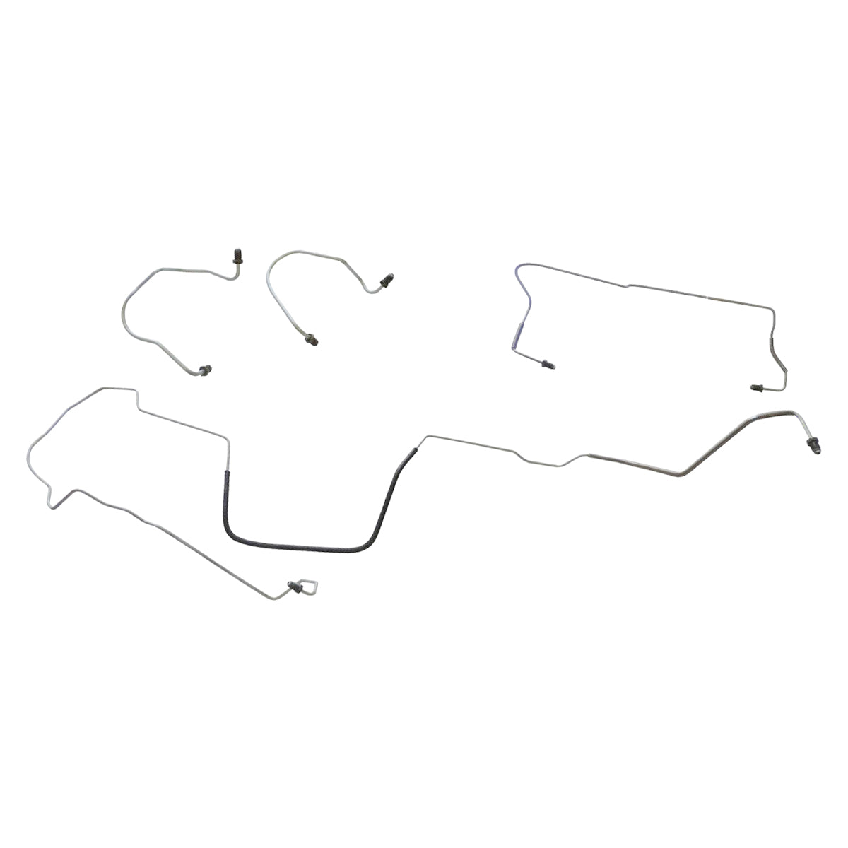 1997-03 Pontiac Grand Prix Four-Wheel Disc w/ABS Front Brake Line Kit (w/o Flex) 4pc, OE Steel