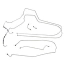 1997-03 Pontiac Grand Prix Four-Wheel Disc w/ABS Mid-Chassis Brake Line Kit (w/Flex) 6pc, OE Steel